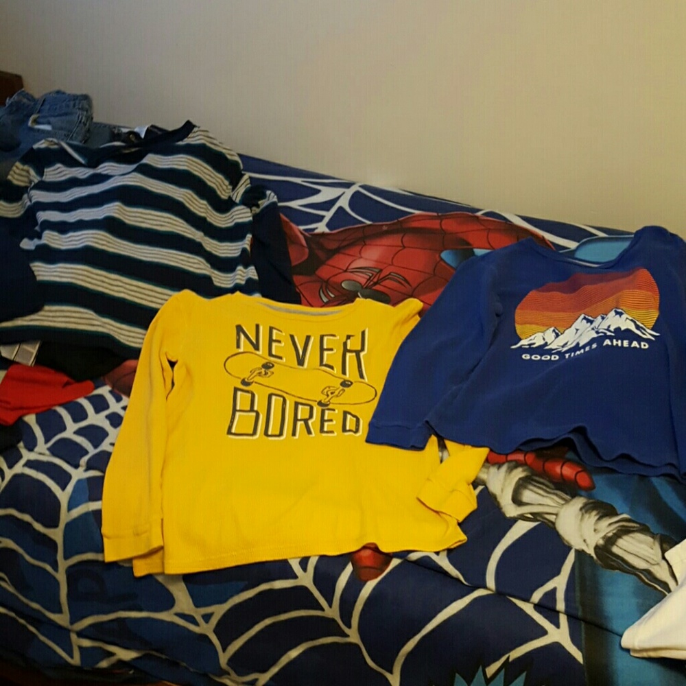 3 long sleeve boy shirts